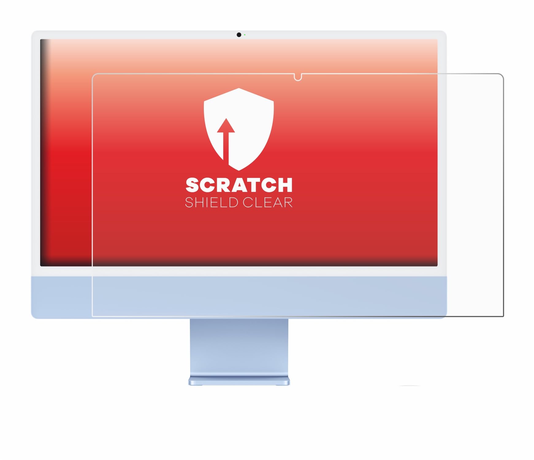 upscreen Pellicola Protettiva per Apple iMac 24" M4 2024 | , Chiara Protezione Schermo Made in Germany, Anti-Graffio Trasparente Mounting Kit