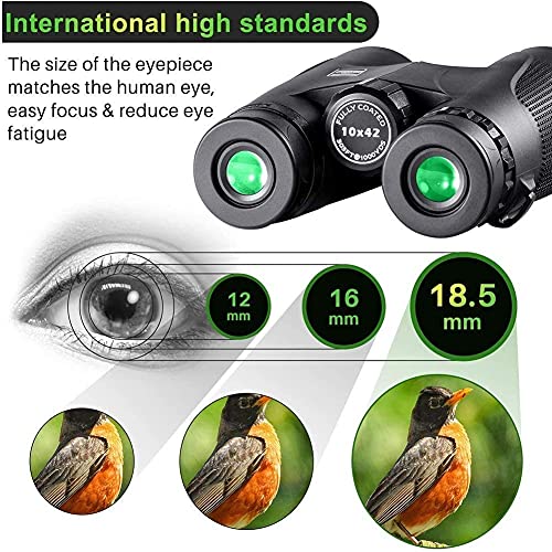 Binoculares compactos 10x42 impermeables para observación miniatura 4