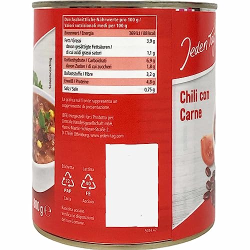usy Bundle für Jeden Tag Chili Con Carne Fertiggericht (800g Dose) + usy Block – Bild 3