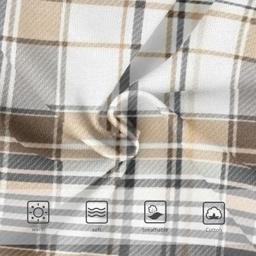 Girls' Training Panties Comfort Color for Kid Brown Tartan Plaid Material3