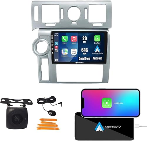Miniatura 10 de Kunfine Coche CarPlay Android Navegación Automática Estéreo GPS Radio Reverse Cámara Pantalla 9 "IPS Pantalla Táctil Headunit Tablet Pad Media