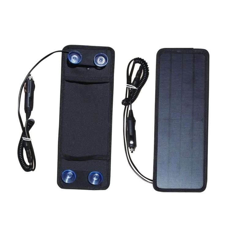 FAXIOAWA Caricabatterie da Pannello Solare, Ricarica Solare Caricabatteria per Auto Solare da 5 W Scheda Centrale Batteria 18 V