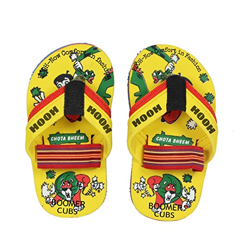 Image of HOOH Kids Cute Cartoon Slippers for 6 Months to 5 Years of Boys and Girls (Backstrap up to 24 Months only)