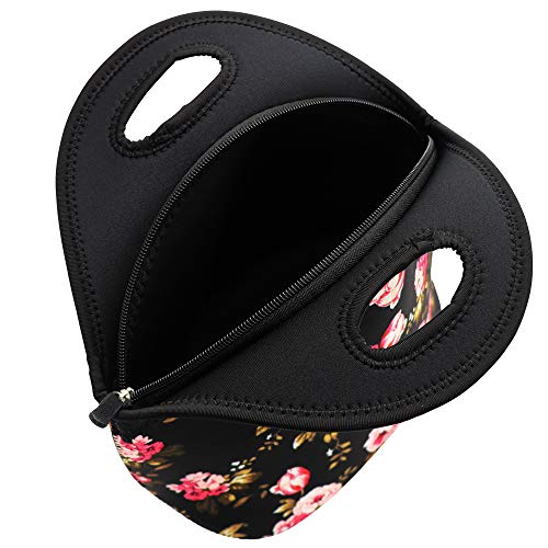 Aiphamy Neoprene Lunch Bag For Kids, Insulated Lunch Box Tote For Women Men Adult Teens Boys Teenage Girls Toddlers, Black #TOP2