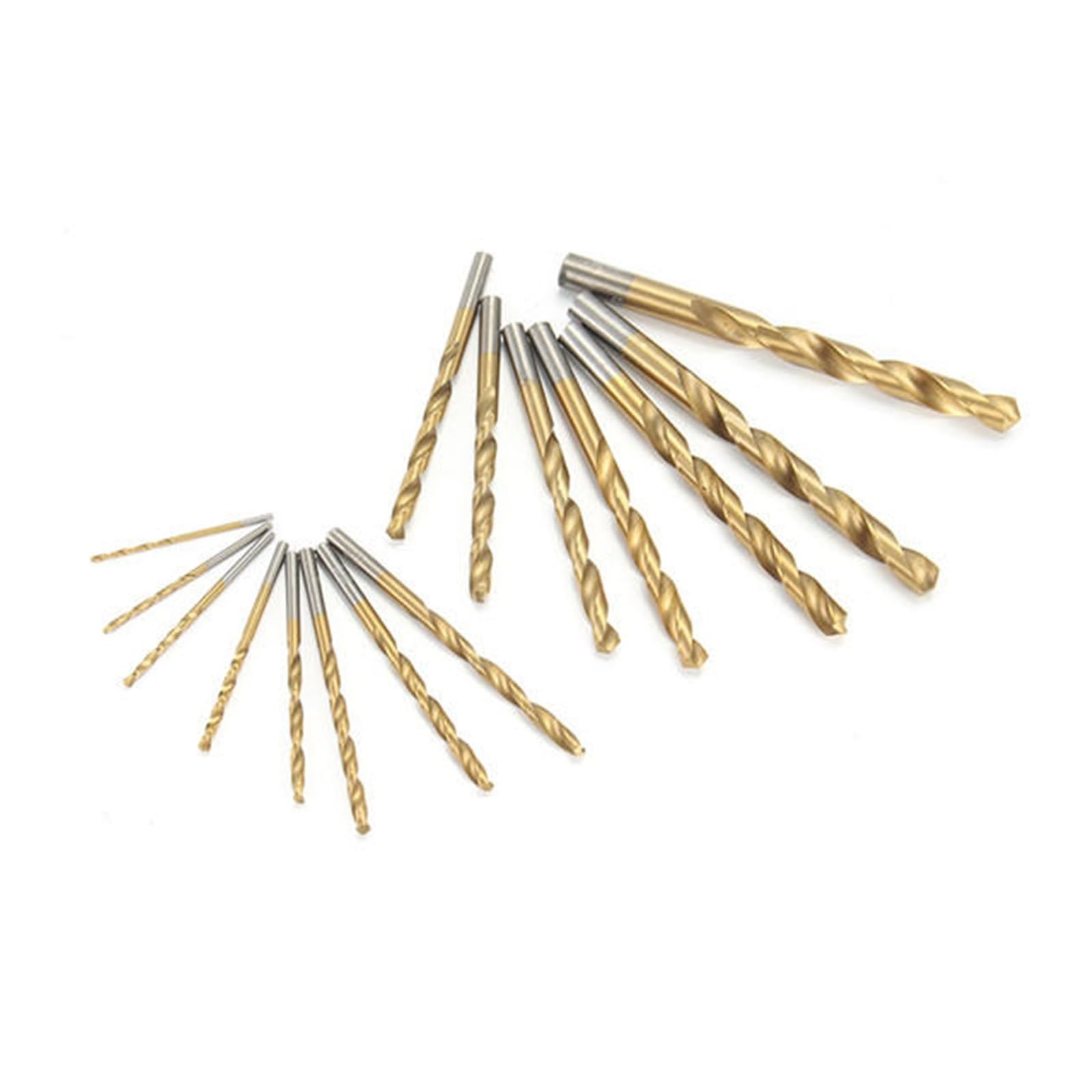 Brocas profesionales, 15 brocas helicoidales HSS recubiertas de 1,5 a 10 mm