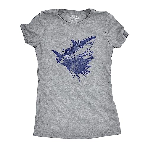 T-shirt requin drôle femme pour exprimer votre bonne humeur au quotidien en coton doux