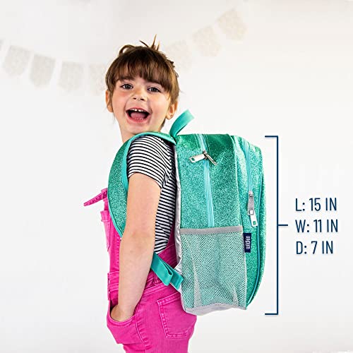 Wildkin 15-Inch Kids Backpack For Boys & Girls, Perfect For Early Elementary, Backpack For Kids Features Padded Back & Adjustable Strap, Ideal For School & Travel Backpacks (Blue Glitter) #TOP5