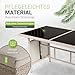 Juskys® Polyrattan Lounge Manacor mit Ecksofa, Esstisch, 2 Hocker & Kissen - Creme/Sand - wetterfest bis 7 Personen - Bezüge waschbar - Rattan Garten Sitzgruppe Gartenlounge Gartenmöbel Set