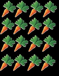 24pk Carrot Sugar Decoration Toppers for Cakes Cupcakes Cake Pops