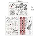 3 Sheets Temporary Tattoos Tattoo Sticker Perfect for Halloween,Cosplay, Costumes and Party Accessories