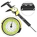 6 Inch Vernier Dial Caliper, 0-150mm Plastic Dial Caliper Vernier Caliper DIY Tools 0.1mm Read Value Imperial Standard(Yellow (English))