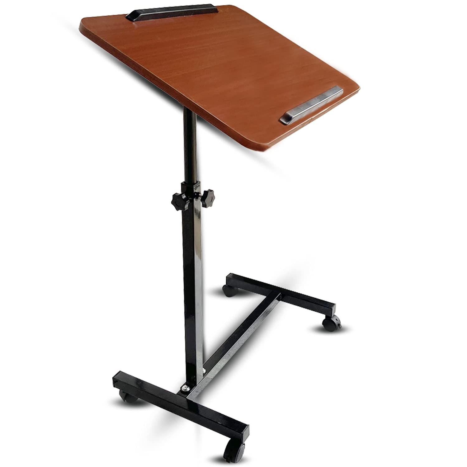 DIALDRCARE Medical Overbed Bedside Table with Rolling Wheels for Hospital and Home Use (Brown) (B0CW5WPGMX) Amazon Price History, Amazon Price Tracker