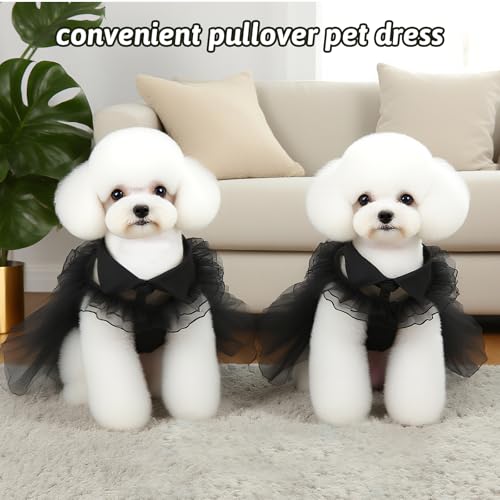 Disfraz para perro negro talla Medium elegante miniatura 3