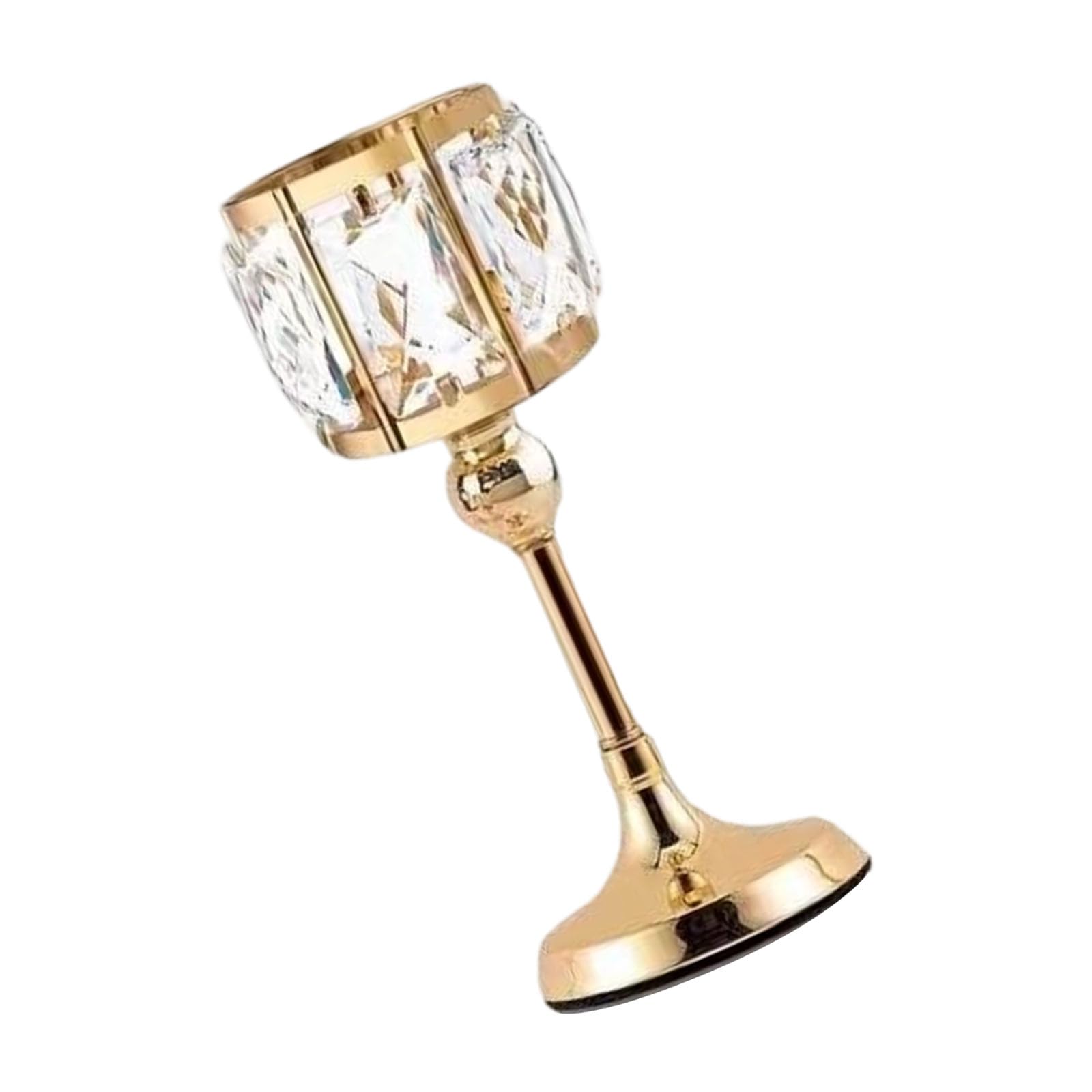 Rustproof Metal Crystal Votive Stand Elegant Tealight Candlestick for Tabletop Centerpieces Wedding Decoration Metal Candlestick