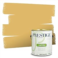 Vista 268 de PRESTIGE Pinturas de pintura exterior e imprimación en uno, 1 galón, plano, combinación comparable de Benjamin Moore* Manzanilla*