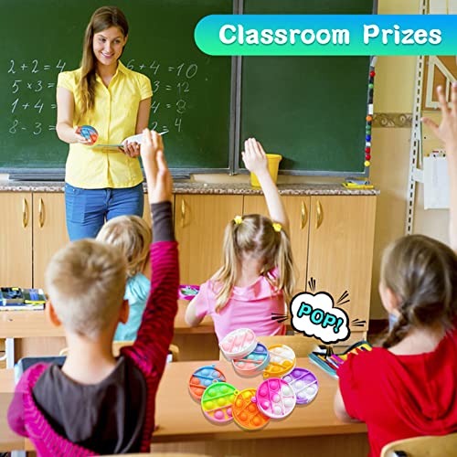 20Pcs Pop Fidget Toys Its Party Favors Toddler Toys,Keychain Fidget Toys It For Kids Party Favors Mini Fidget Keychain Toy Pop Bulk Sensory Toys Stress Relief Toys Party Gift For Boys Girls Adults #TOP6