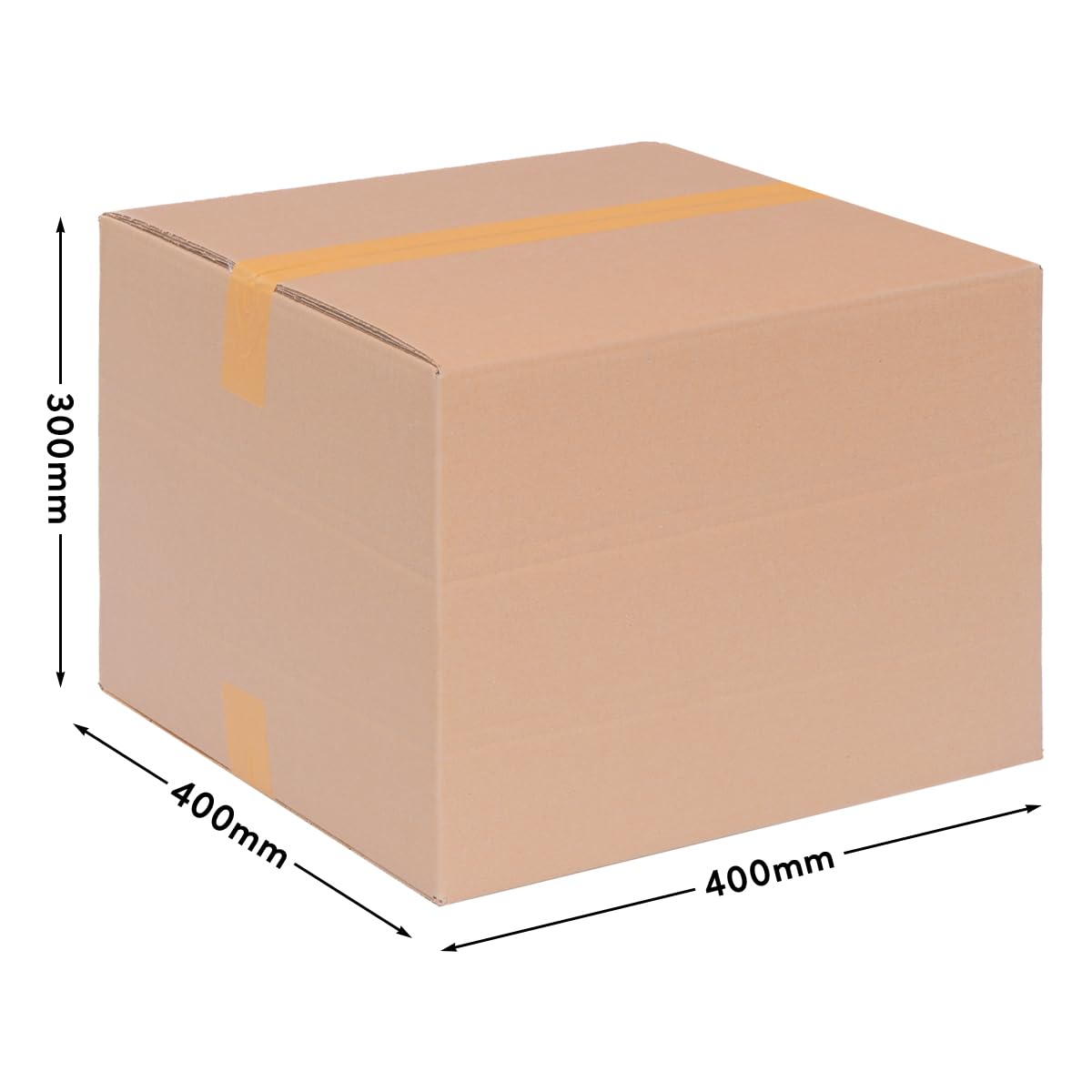 verpacking Faltkartons 395 x 395 x 290 mm Braun (Außenmaß 400 x 400 x 300 mm) variable Höhe bei 100 und 200 mm KK 92 1-wellig Versandkarton DHL Paket DPD GLS Hermes Kartons (75 Stück)