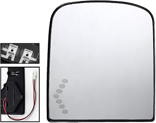APA Replacement Towing Mirror Glass Heated with Signal for 2007 - 2018 GM Pickup Van Driver Left Side 19120895 15933017 GM1324143