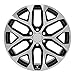 OE Wheels CV98B 22 Inch Rim Fits Silverado 1500 Snowflake Style 6x139.7 22x9 Gloss Black Machined - Hollander 5668 (1)