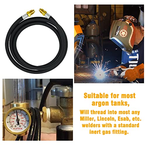30Ft Inert Gas Welding Hose, Argon Gas Regulator Welding Hose, Tig Mig, 5/8" Unf-18Rh Fittings #TOP1