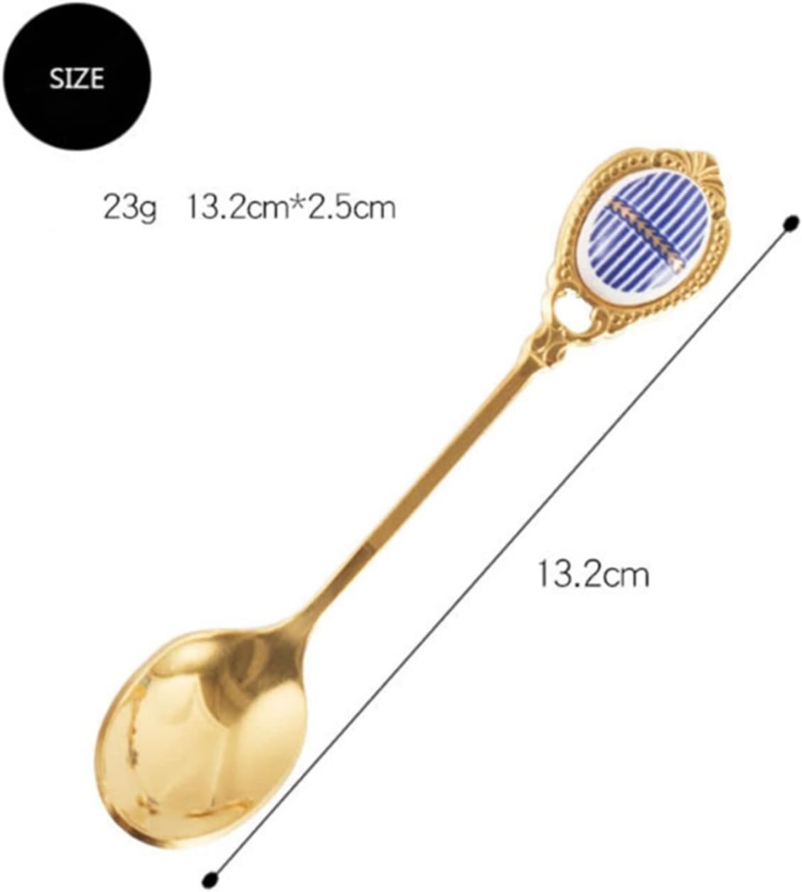 Coffee Scoops 8PCS Stainless Steel Tea Spoons Coffee Spoon Milk Ice Cream Dessert Scoop Tableware Cutlery Kitchen Gadgets Set Gifts