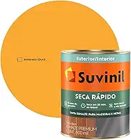 Tinta Suvinil Tintas para madeiras e metais esmalte brilhante seca rapido 0,9L - Amarelo ouro - 51401349
