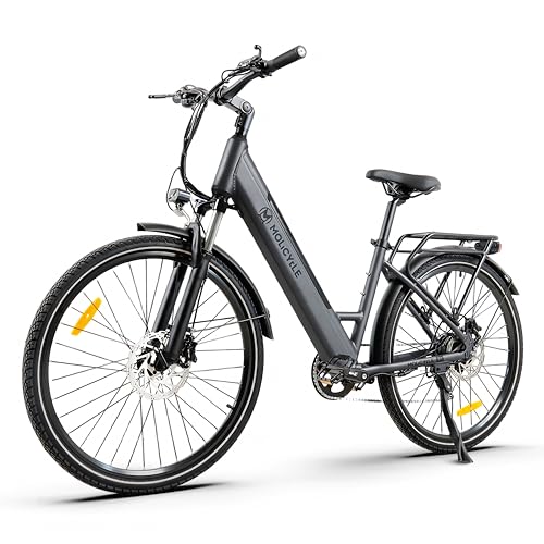 Molicycle R1 E-Bike Damen 27.5 Zoll Tiefeinsteiger Trekkingrad E-Cityrad mit 36V 14.5Ah Wechselakku, bis zu 110km, Hydraulische Scheibenbremsen, EU-konformes Ebike für Erwachsene