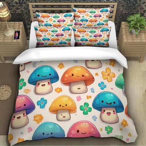 Parure de lit microfibre 135x200 housse de couette imprimé 3D