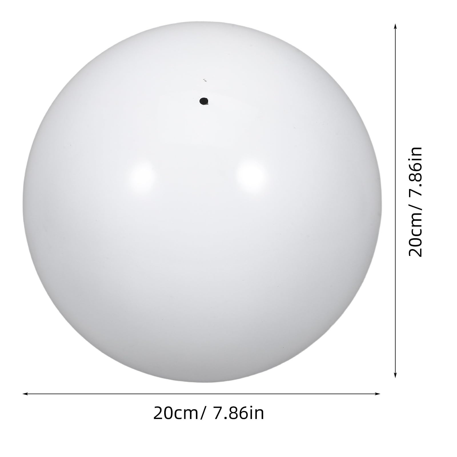 Sfera Riflettente da Giardino in Acciaio Inossidabile Bianco Finitura Specchiata per Decorazione Esterno e Effetto Visivo Interessante