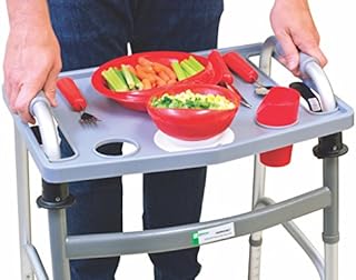 Essential Medical Supply Universal Folding Walker Tray with Cup Holders