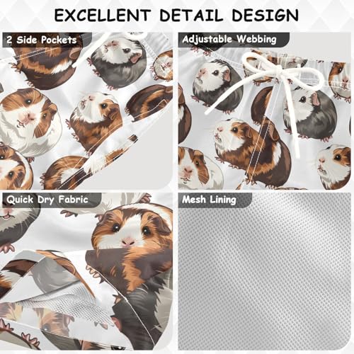 Funny Guinea Pig Boys Swim Trunks Toddler Shorts Swimwear Boardshorts3
