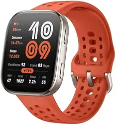 Relógio Smartwatch BIP 6, com IA, Gps e Mapas, Tela 1,97' AMOLED, Ligação Bluetooth, 46 mm, Resistente a Água 5 ATM, Bateria 24 dias, 140 modos de exercício, Original com Nfe e garantia - Red Vermelho