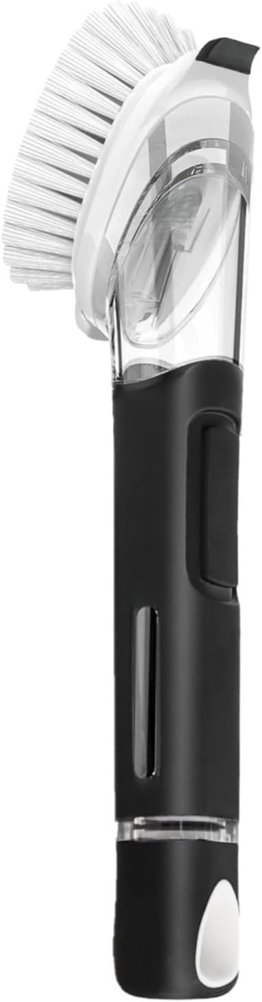 Soap Dispensing Dish Brush, Cleaning Scrubber with Soap Dispenser, Kitchen Brush for Pot Pan Sink Cleaning for Dishes, Pans, Sink, Pots