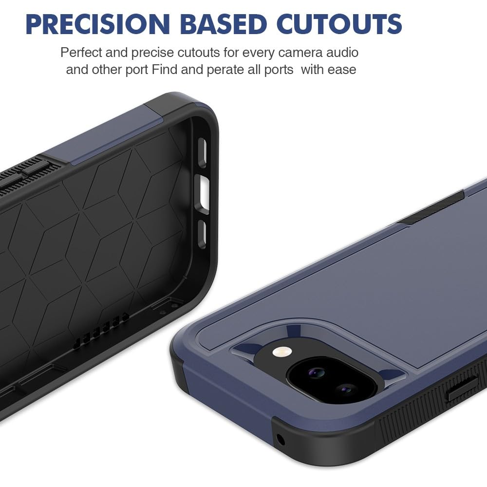 Generic Funda compatible con Google Pixel 9/9 Pro (color: rojo) de doble capa rígida de silicona dura