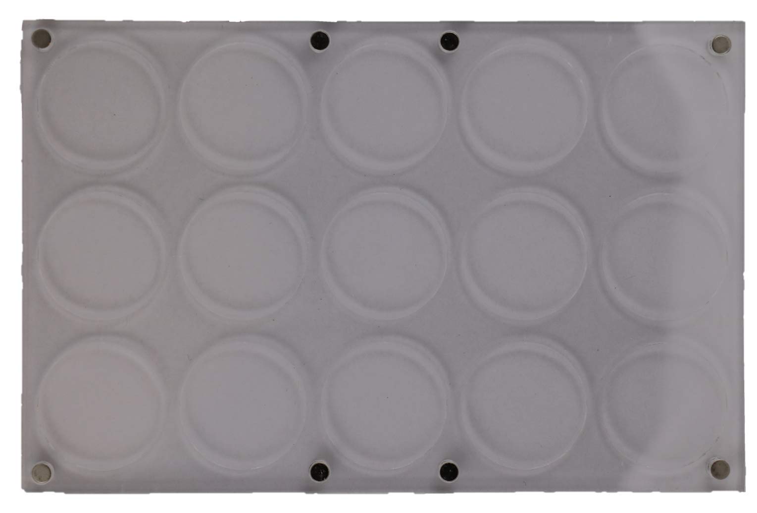 Leere Acryl-Vitrine für 15 Discs oder Münzen.