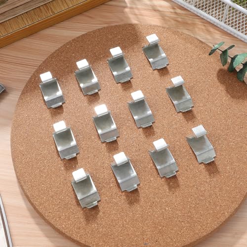 BESTonZON 12Er Metall Schrankregal-Clips Für Aktenschrank Trennschnalle Verstellbare Stahlhalterung Regalklammern Für Büro Und Haushalt