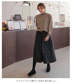 専用です。　CRESCENT DUO　ガウチョパンツ　スカパン　ウール　チェック 専用です。 CRESCENT DUO ガウチョパンツ スカパン ウール