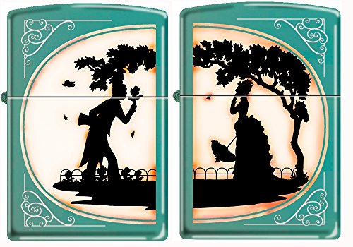Set de 2 Encendedores Zippo His and Hers Victorian miniatura 1