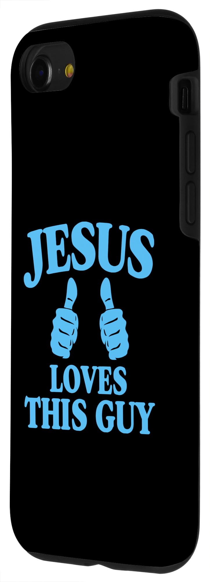 iPhone SE (2020) / 7 / 8 Jesus Loves This Guy Two Thumbs Christian Guy Case - Image 2