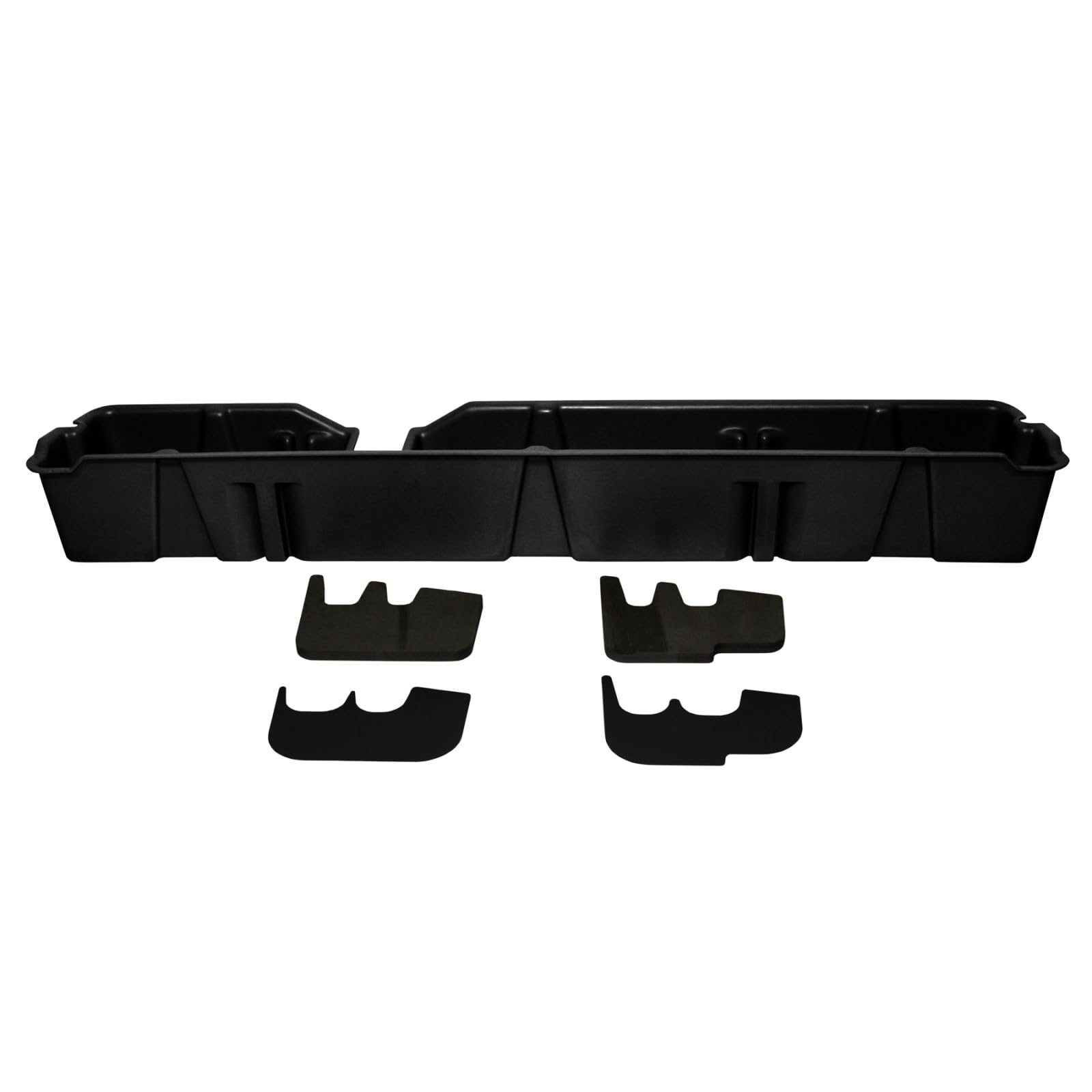 DU-HA DuHa 20071 Under Seat Storage fits 2009-2014 F150 SuperCab without Factory Subwoofer | Black Heavy-Duty Back Seat Organizer | Durable