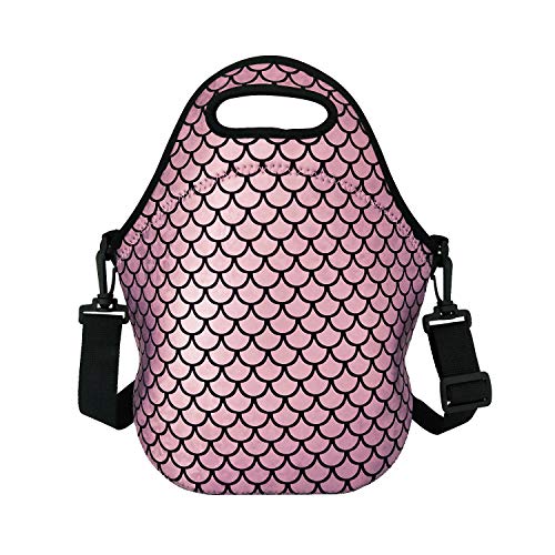 Insulated Lunch Bag, Neoprene Shoulder Lunch Tote Boxes Bags for Women Men Kids Work Office Outdoor - //coolthings.us