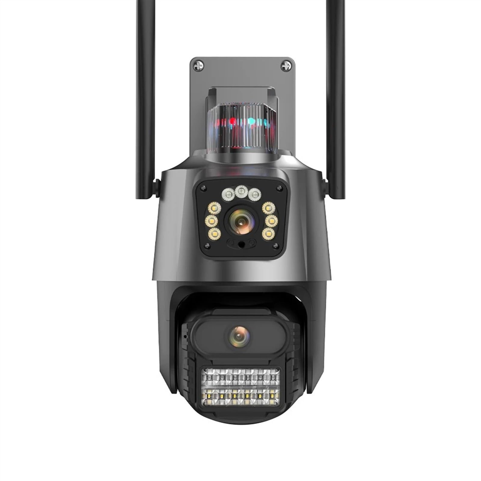 CVFRDD 9MP 4K HD IP Camera Three Lens Dual Screen PTZ Camera Auto Tracking Security CCTV Camera 4MP P2P Video Surveillance(4MP No Card)