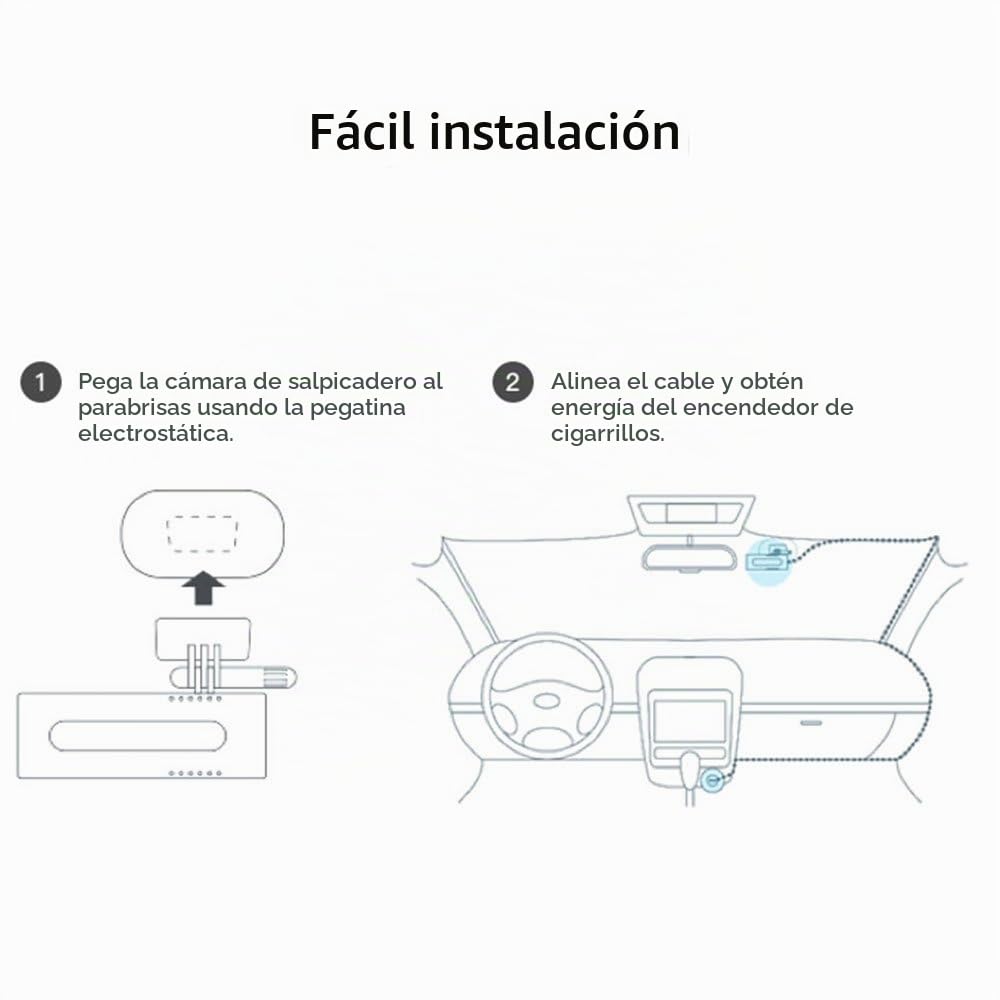 70mai Control de Voz inglés Coche Dash CAM, 1080p Full HD 130 Grados WiFi 128MB Flash Night Version G-Sensor cámara de Coche DVR con Registro de Bucle