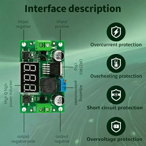 Convertisseur buck LM2596 DC-DC step down régulateur tension réglable LED 10V