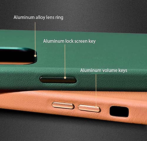 Étui cuir iPhone 13 marron pour protection quotidienne chic - 3