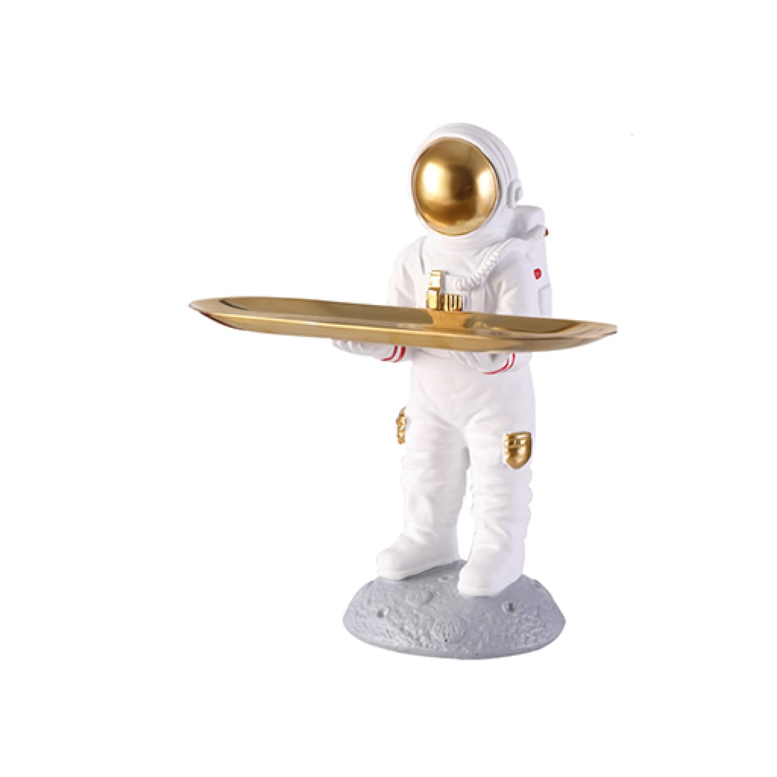 Plateau de stockage figurine spaceman pour décoration de table de maison