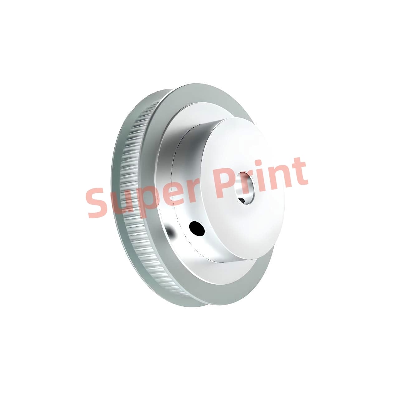 Super Print GT2 Riemenscheibe 80 Zähne 80 Teeth 5mm Bohrung 6mm Breite Zahnriemenscheibe Aluminium 80T 5mm für Voron 2.4 für 6mm Breite GT2 Zahnriemen für 3D Drucker,CNC (4 Stück)