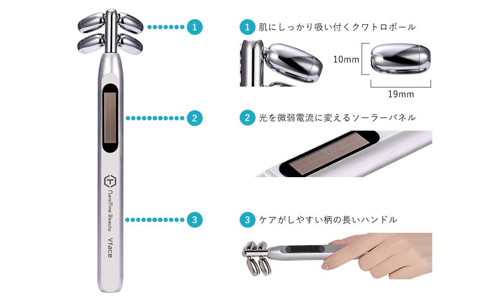 Amazon | 業界初4輪ローラー 美顔 美容ローラー Vface ブイフェイス 3D
