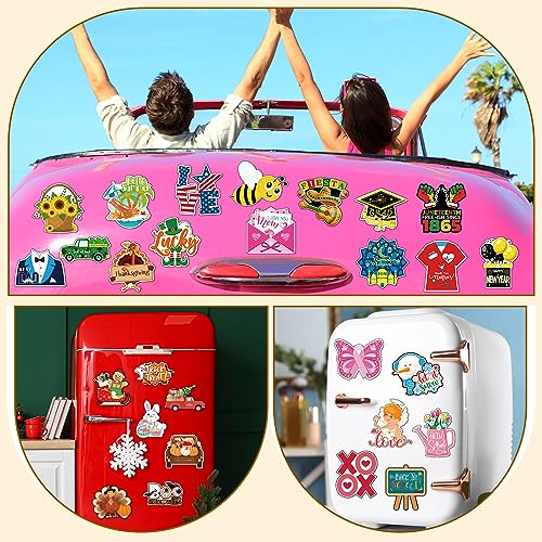 Hoteam HOTEAM-MAGNETS STICKERS-6 30 Pcs Holiday Magnets Seasonal Fridge Magnet Patriotic Fridge Magnet Summer Grad Sunflower Refrigerator Magnets Locker Sticker Magnet Festival Kitchen Refrigerator Magnet Cover thumb #5
