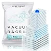 Vacuümzakken Vacuüm Sealer Zakjes Opbergzakken Set van 20 in 3 maten: Luchtdicht voor Kleding – Ruimtebesparend…